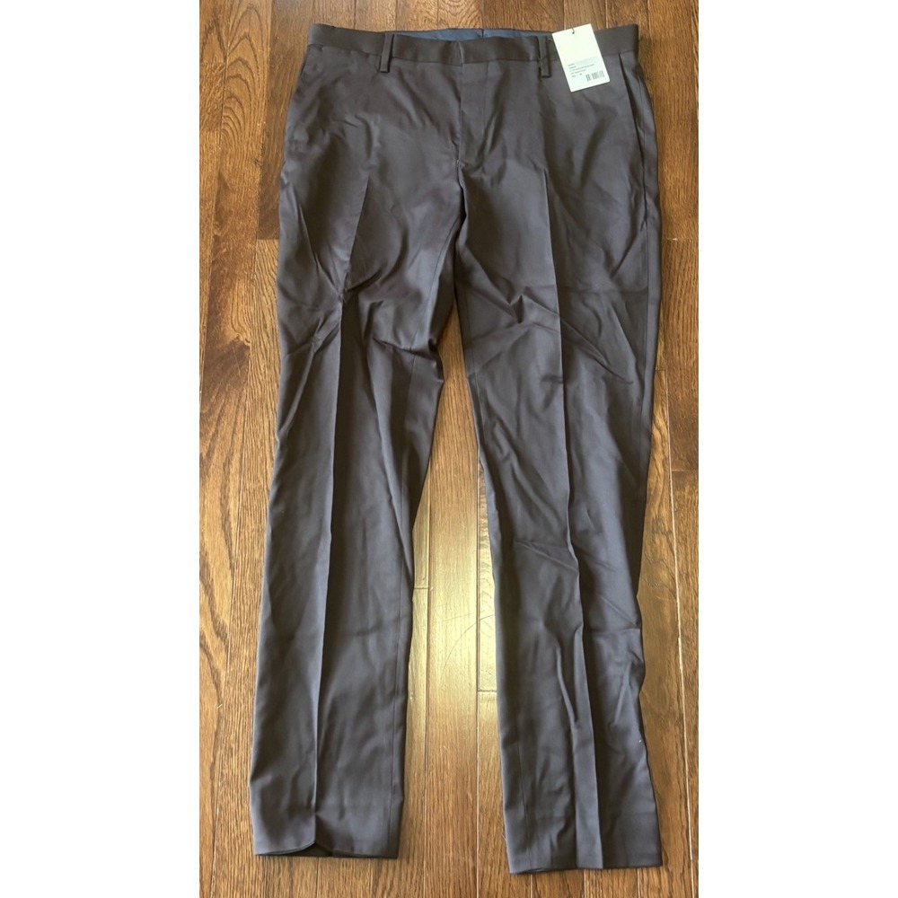 NWT Gant Tailored Slim Brown Wool Travel Pants‎ 48 32x32